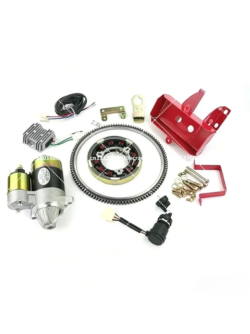 Micro Tillage 186 Diesel Engine Starter Motor Complete Set for 173F 178F 180F 188F Tractors