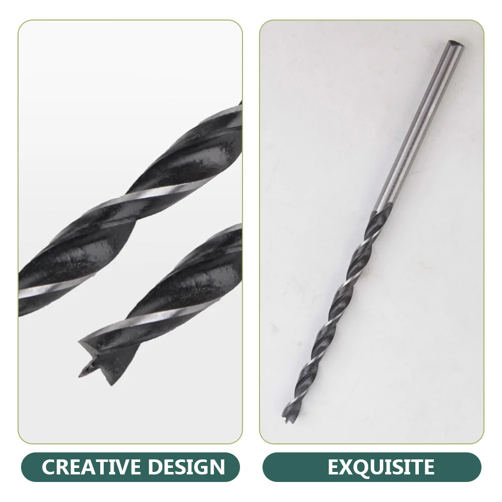 

1 Set Steel Wood Drill Bits Three- Positioning Spiral Chip Flutes For Woodworking Carpentry Reamer Multifunctional