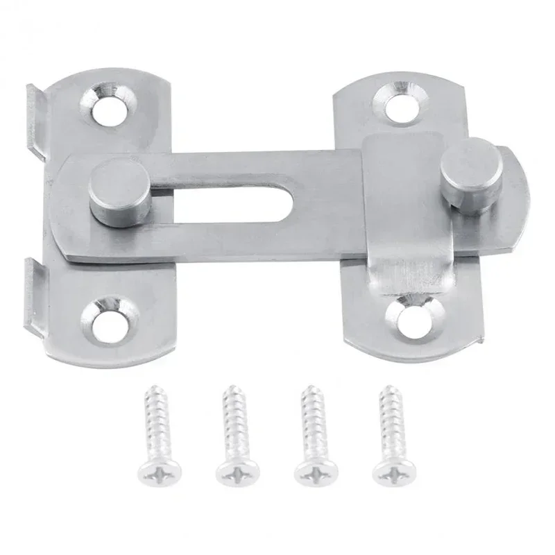 Door Bolts Hasp Latch Lock Sliding Door Lock Stainless Steel A Type Latch For Casement Cabinet Fitting With 4 * Screws Parts