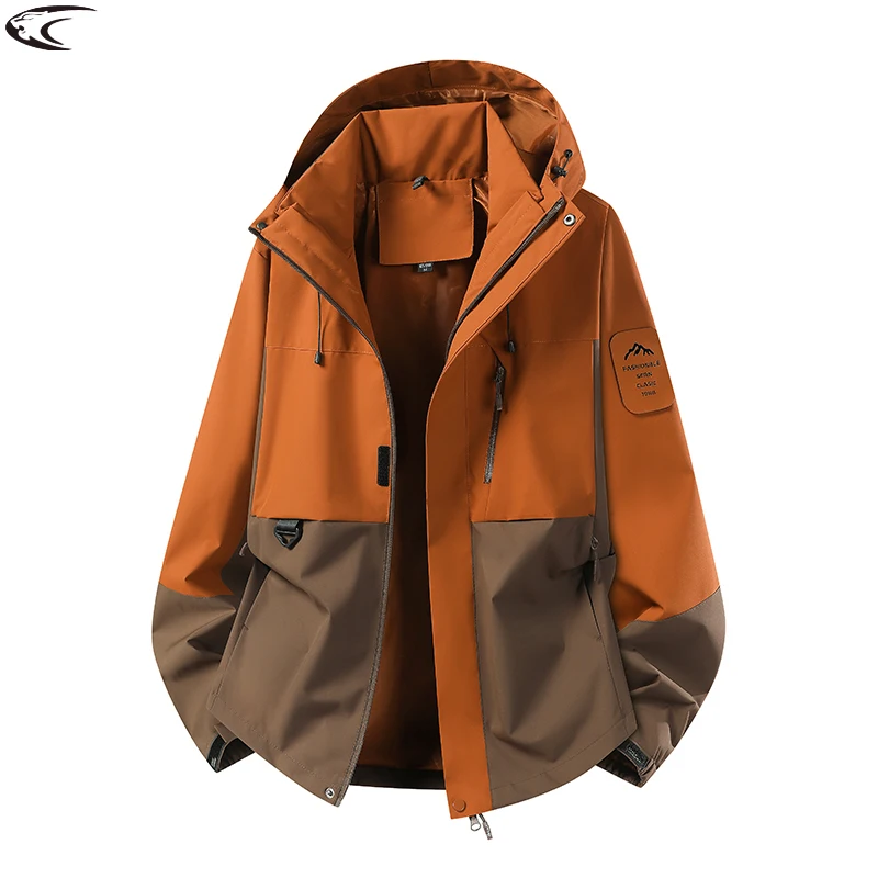 LNGXO Men's Women's Waterproof Jacket Hiking Camping Trekking Mountaineering Raincoat Unisex Outdoor Sport Windproof Windbreaker