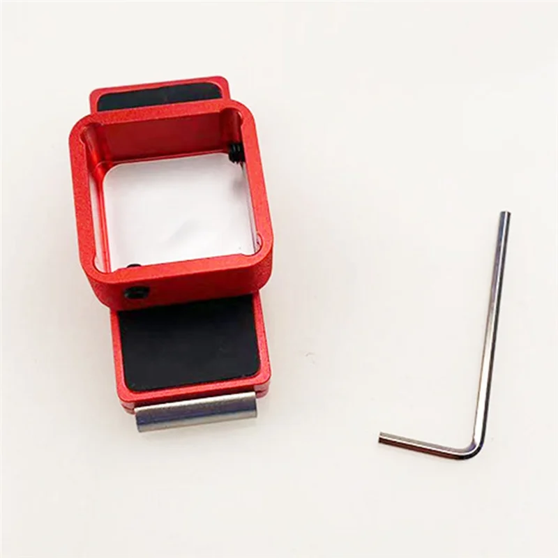 

Новый держатель для бильярдного мела из алюминиевого сплава, набор держателей для бильярдного мела, красный