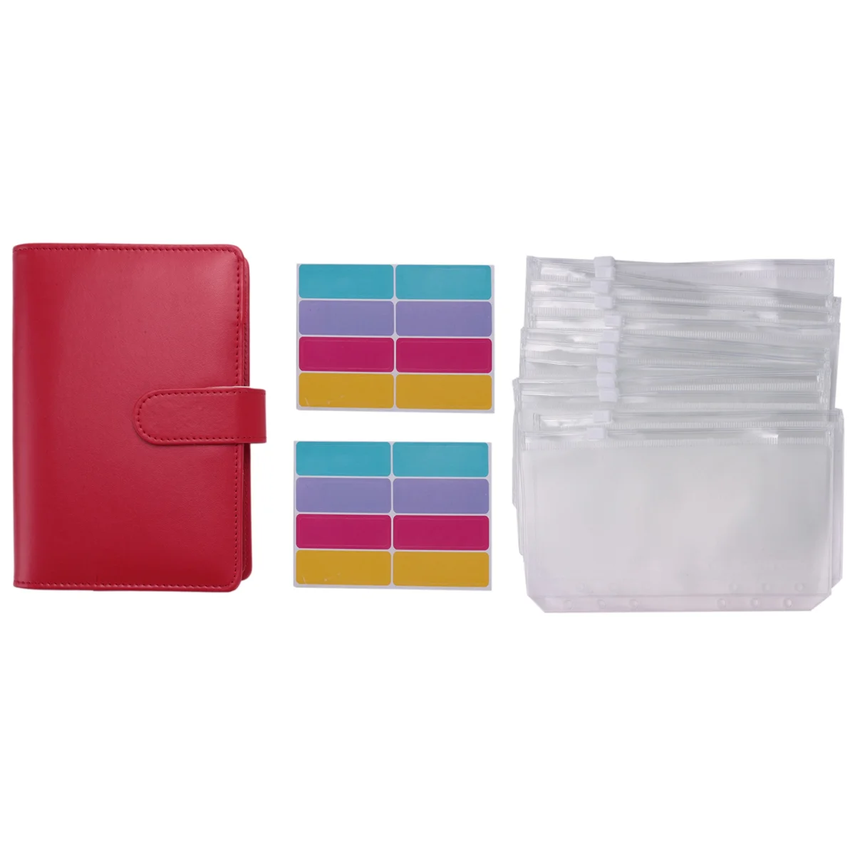 Budgeting Cash Envelope, 15 Pcs Budget Binders Set, with Cash Envelope, A6 Binder, for Saving Money Envelope Storage Bag