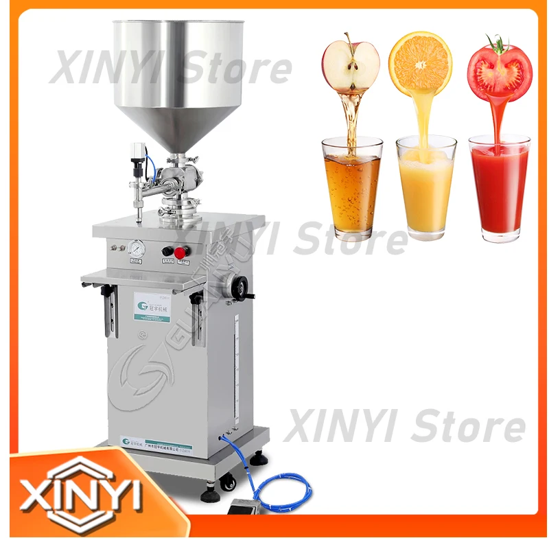 Semi-Automatic Filling Machine for Peanut Butter Bottle Packaging Pneumatic Manual Filler for Food Processing Equipment