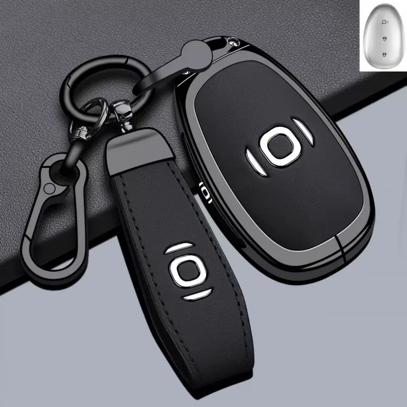 

Чехол для ключей электромобилей Changan Qiyuan NEVO Q05 Q07 A05 A06 A07 E07, из цинкового сплава, защитный корпус для автомобильного ключа-пульта