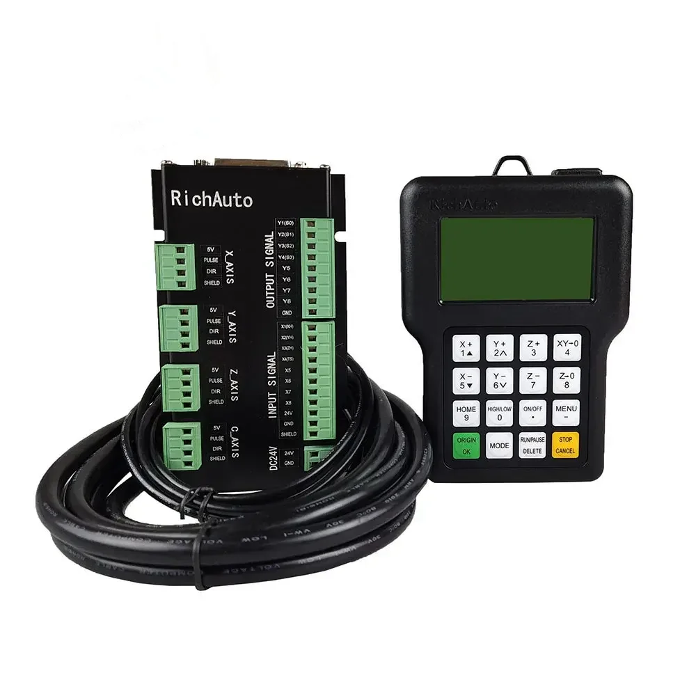 

TEBAK CNC Controller Richauto DSP A11E A18E 3Axis 4Axis USB Remote Control System Supports Multi-Head Replacement And G Code