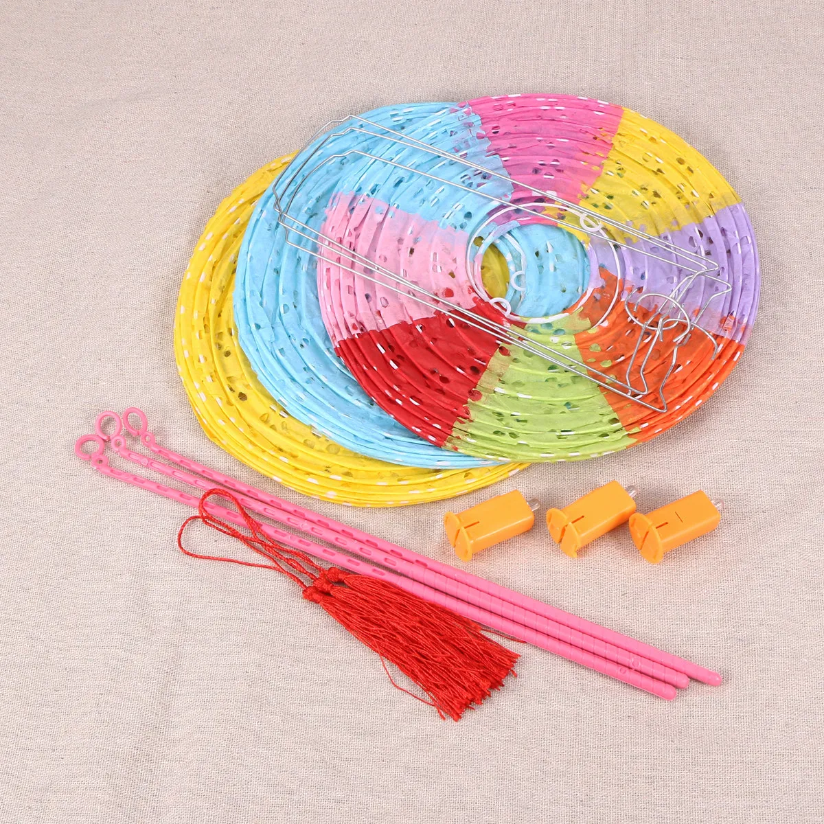 

3Pcs Festival Paper Lantern Creative Illuminated Hollow Round Paper Decoration Wedding Party Halloween Lighting Hanging