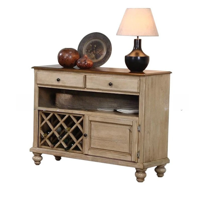 

American solid wood wine cabinet furniture retro old oak single door restaurant locker tableware storage cabinet floor cabinet