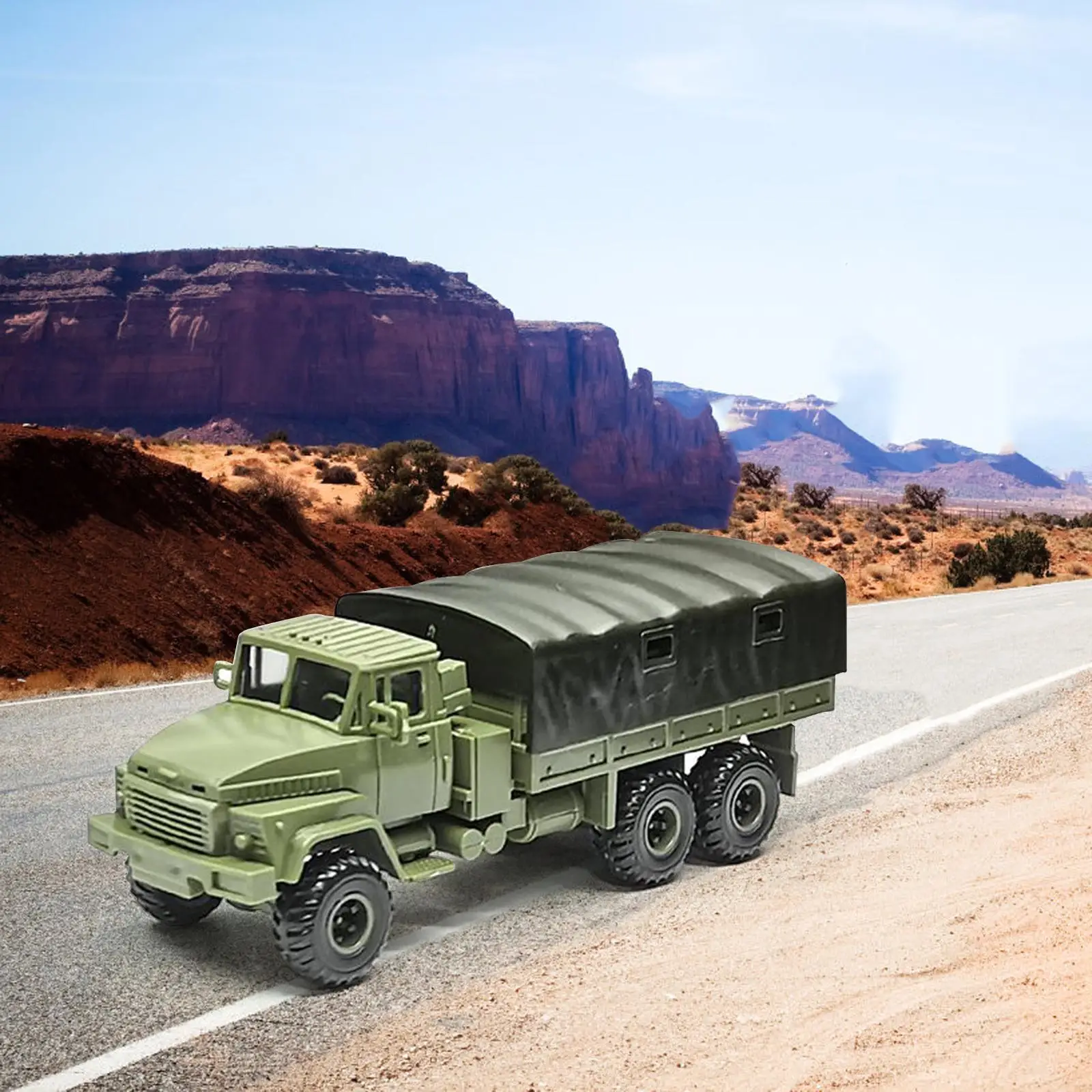 Armored Model Car Diecast puzzle Vehicles 1/72 Armored Cargo Truck Transport Carrier Truck for Collection Boys Display Adults