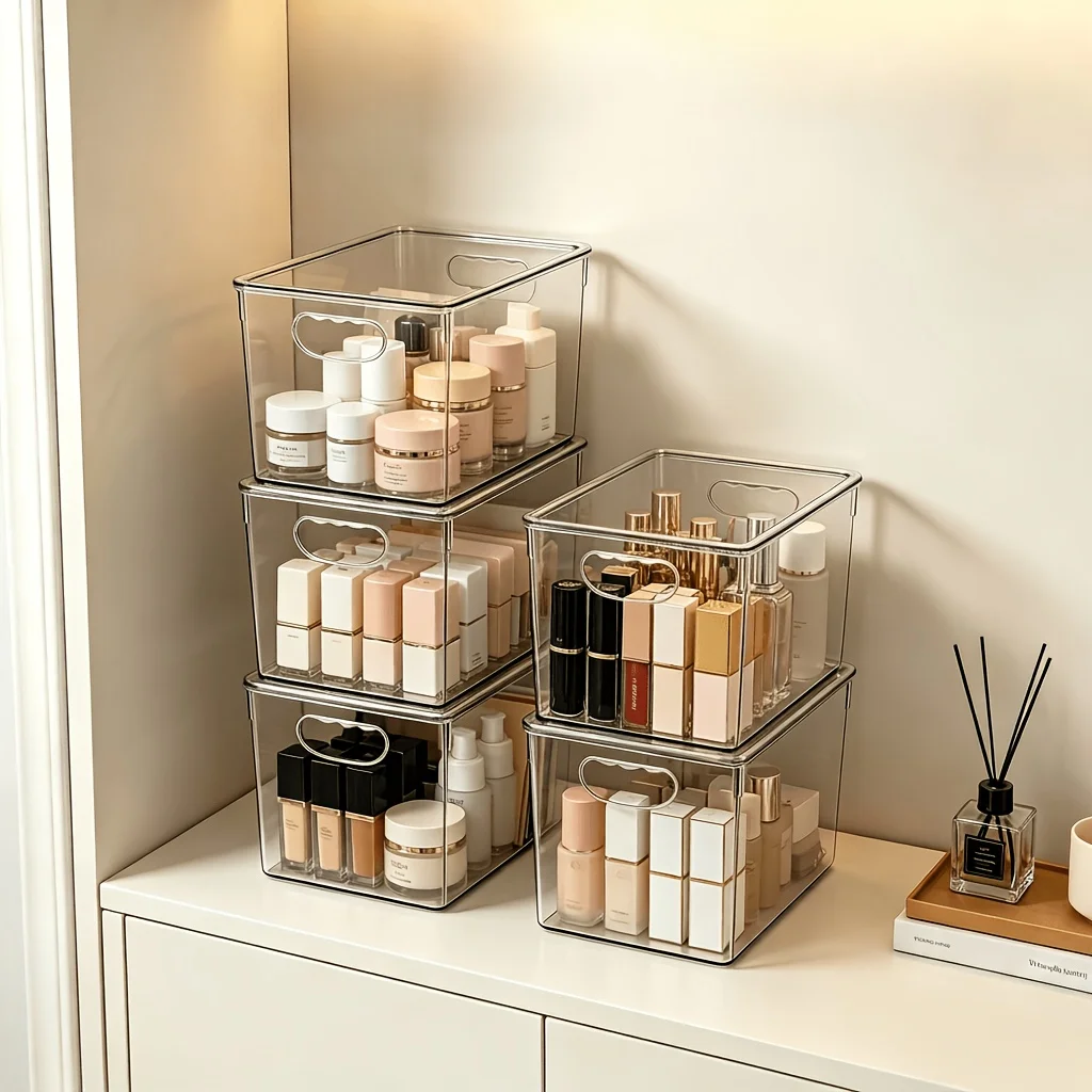Stackable Clear Storage Bins with Secure Lids – Large Transparent Plastic Containers for Pantry, Kitchen, Fridge, Laundry, Bathr view 5