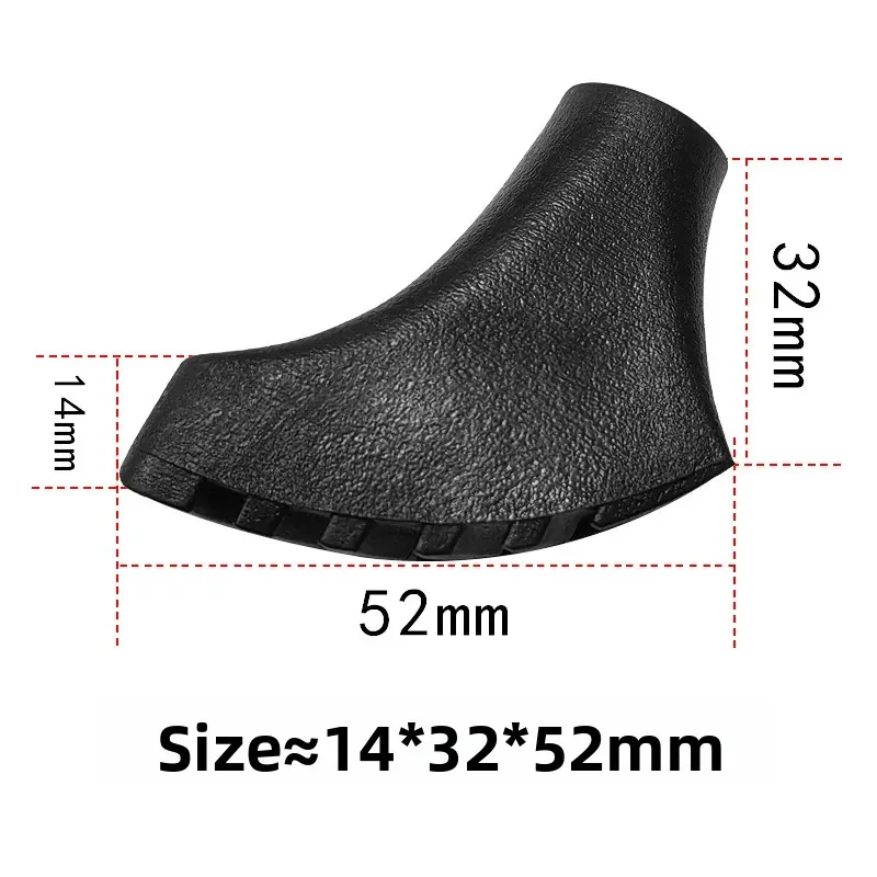 1 قطعة ملحقات عمود التنزه غطاء للقدم حذاء عمود المشي غطاء للقدم مادة TPR X2 #2