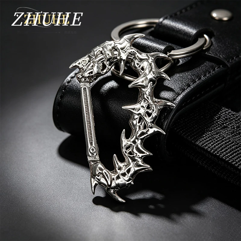 Schmuckzubehör aus Kupferlegierung, Schlüsselanhänger in Drachenform für Damen und Herren, gotisches, ausgehöhltes Ornament, für den täglichen Gebrauch.