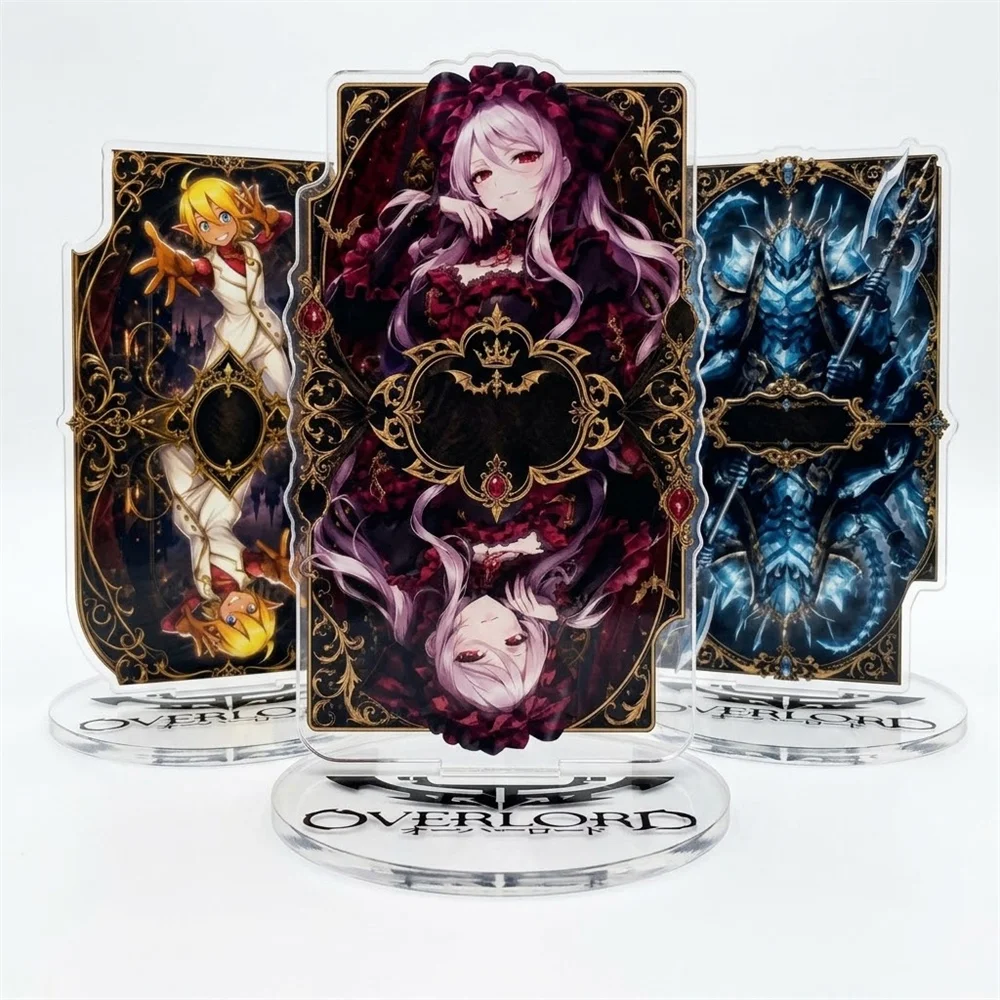 15CM Anime Overlord Acrylic Keychain Stand Model Ornament Accessories Goods Christmas Gifts