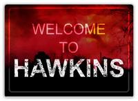 Houseuse Welcome to Hawkins Clouds Metal Wall Sign Plaque 8x12 Inch sign