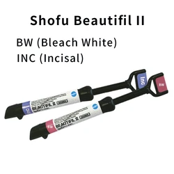 Bleach White Resin Dental Composite BW INC Incisal 4.5g Light Curing Filling Materials Dentistry Shofu Beautifil II Dentist Tool