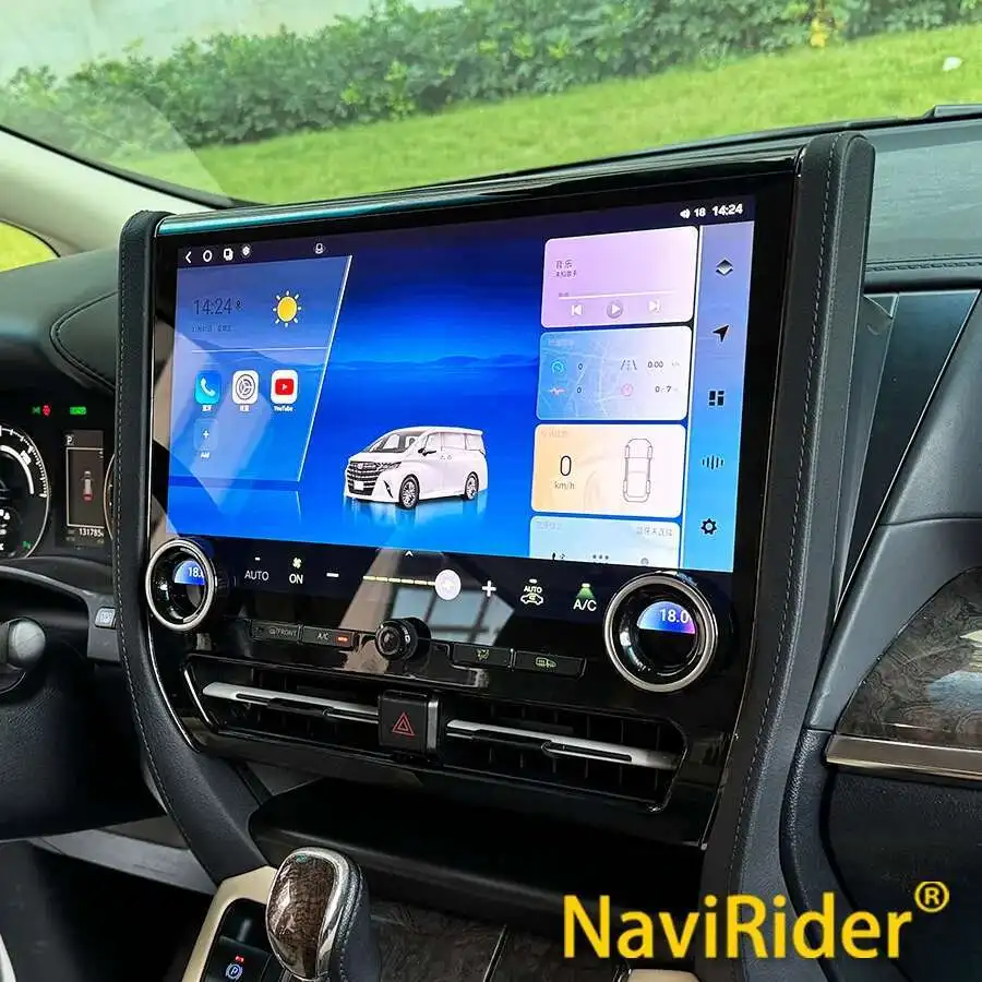 

15" Android Car Radio For Toyota Alphard Vellfire 30 A30 Upgrade Alphard 40 A40 Multimedia Player Stereo GPS Navigation Carplay