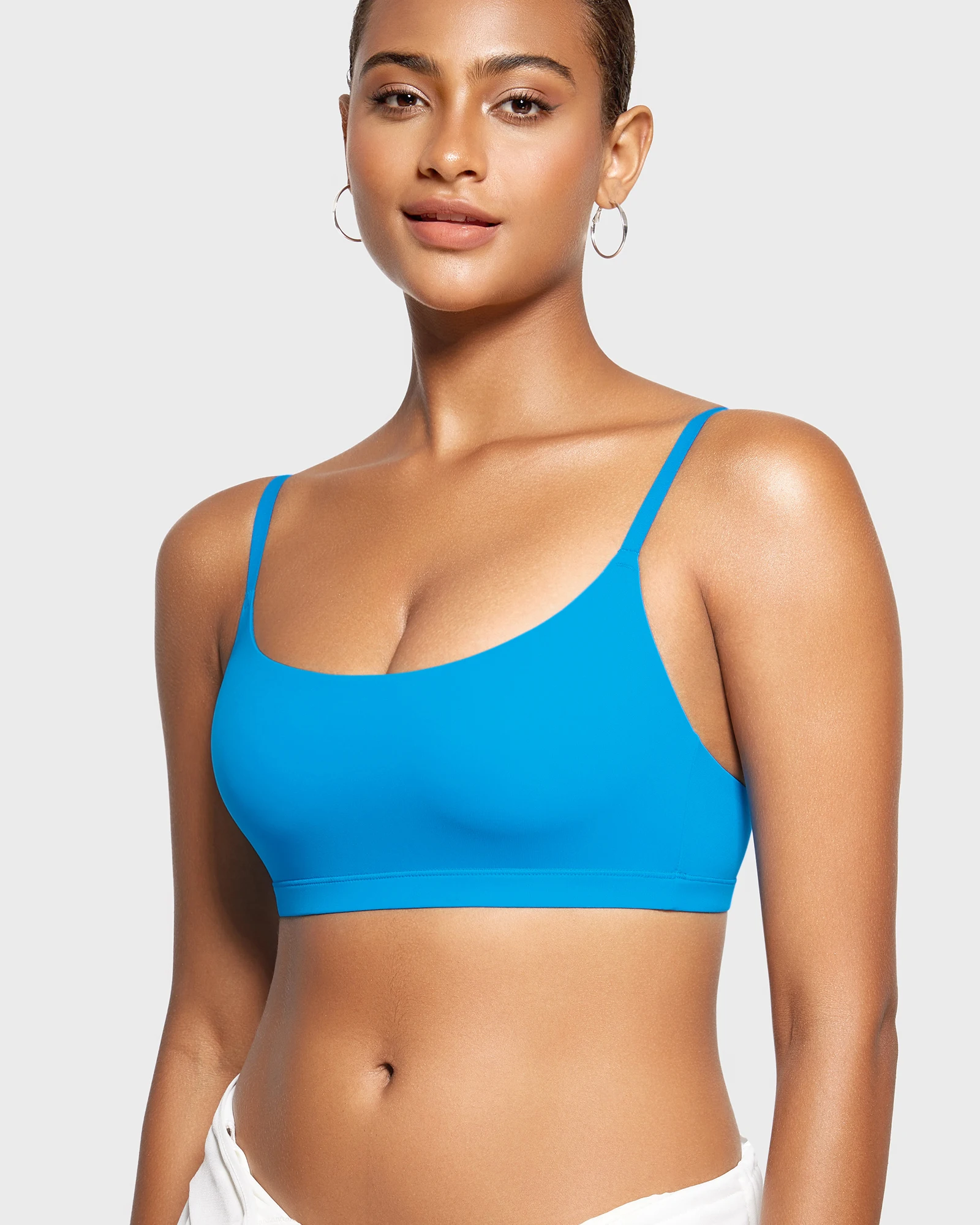 Women's Inbarely Bralettes Cami Bras No Underwire Wireless Seamless Unlined Comfort Breathable Sports Bra