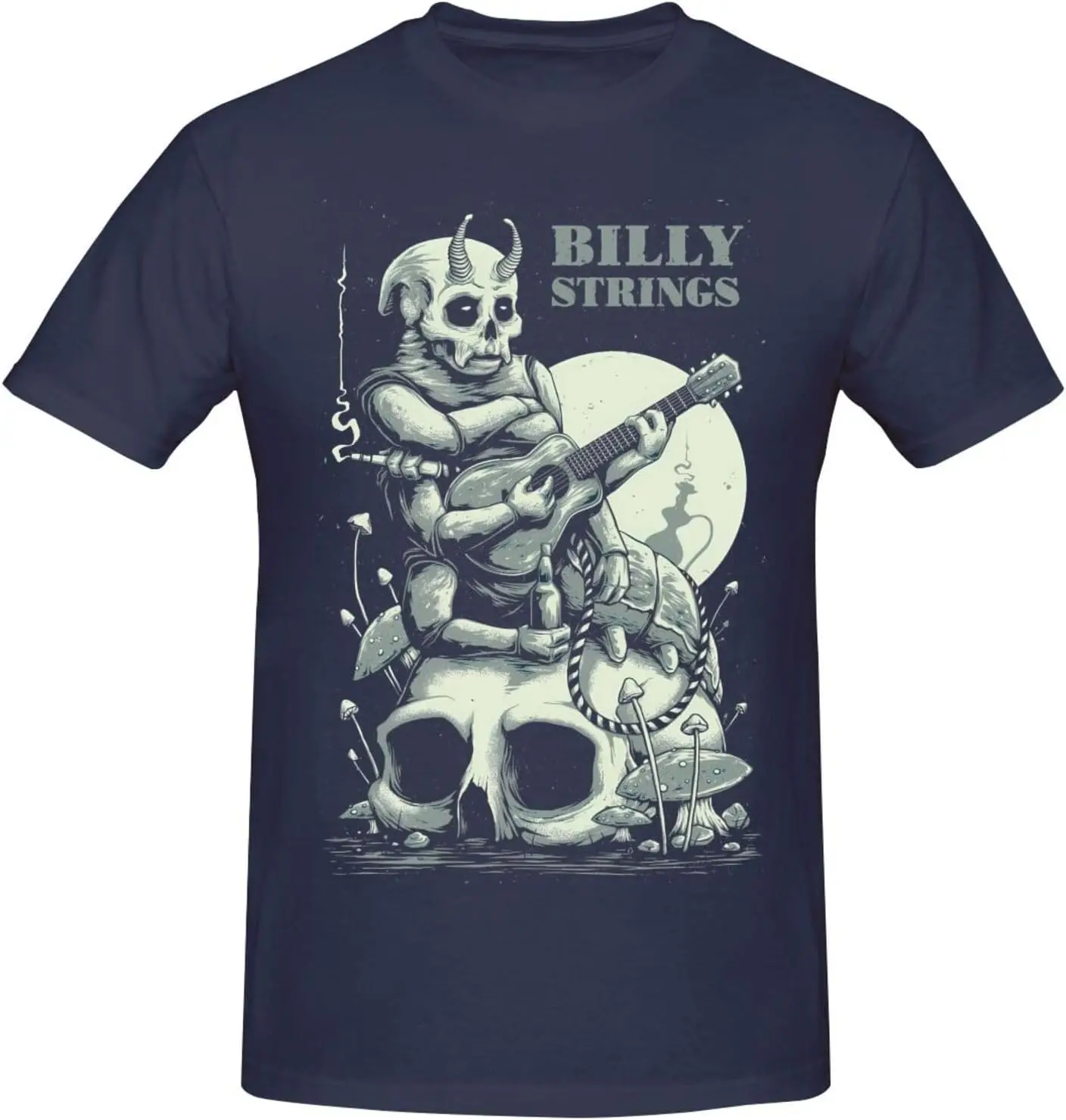 Billy Strings Shirt Men's Crew Neck Short Sleeve T Shirt Fashion Graphic Tees Tops Deep Heather