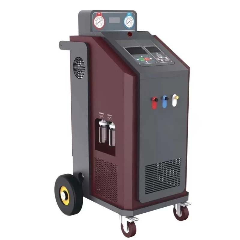 AC100 refrigerant recovery, cleaning and filling machine, automatic air conditioner refrigerant changer