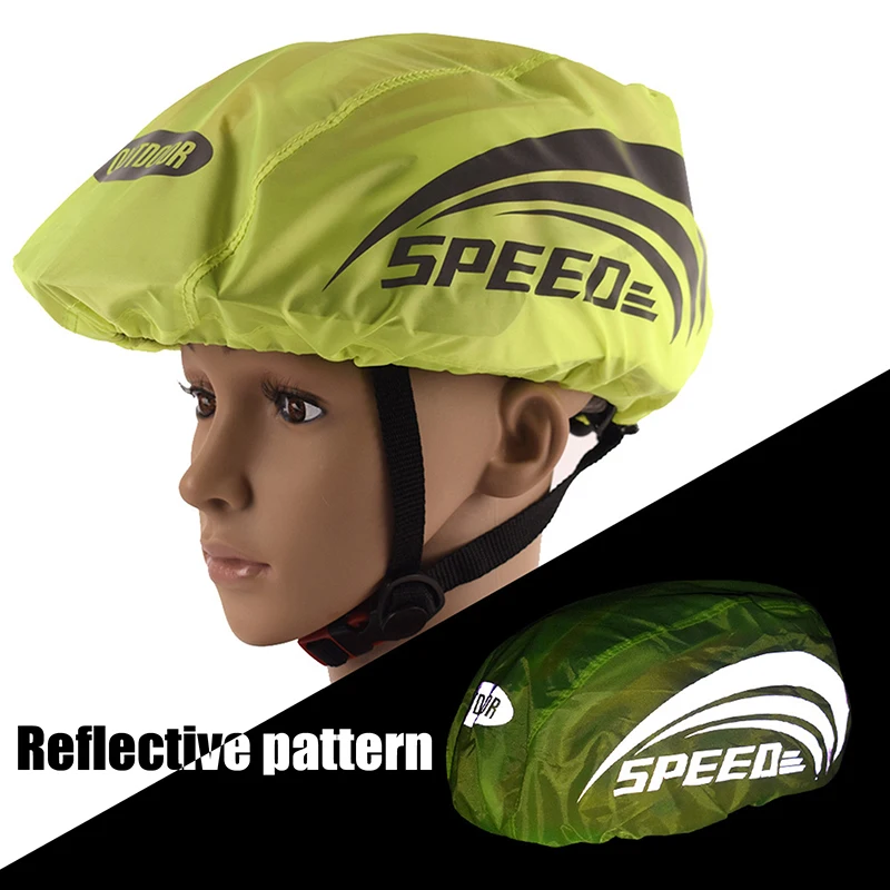 

^New 1Pc Riding Hat Mountain Road Bicycle Helmet With Reflective Strip Waterproof And Windproof Bicycle Helmet Cover
