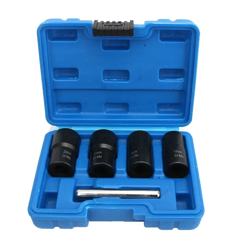 

5 шт., 1/2 дюйма, изношенные поврежденные гайки, набор скрученных головок, экстрактор, разветвитель, ударная головка, набор инструментов