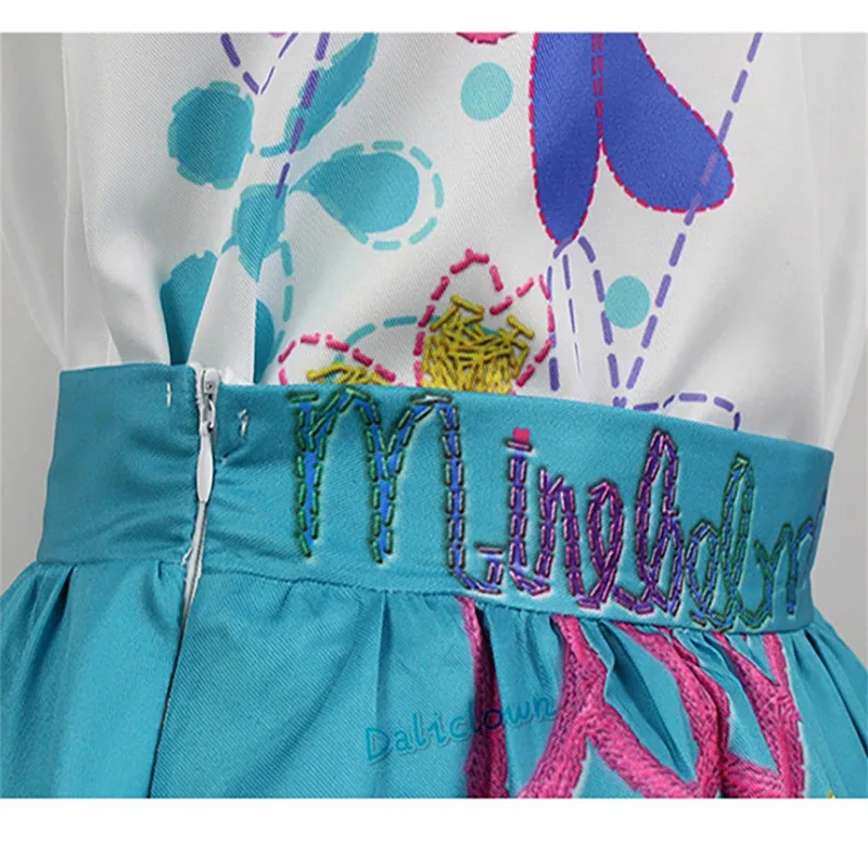 Didi 211Mirabel Madrigal Cosplay Mirabel disfraz adultos niños niñas princesa vestido elegante gafas Halloween suministros para fiesta de cumpleaños
