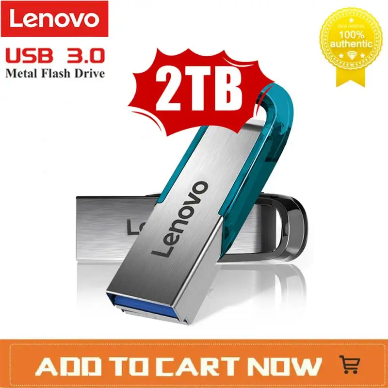 Lenovo แฟลชไดรฟ์ USB 2TB เพ็นไดรฟ128GB 256GB 512GB CLE USB 3.0แฟลชดิสก์มินิเมมโมรี่สติ๊กกันน้ำ