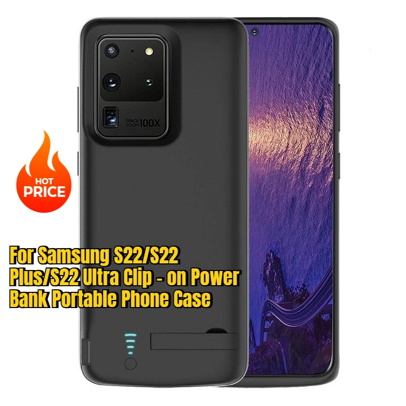

For Samsung S22/S22 Plus/S22 Ultra Clip - on Power Bank Portable Phone Case