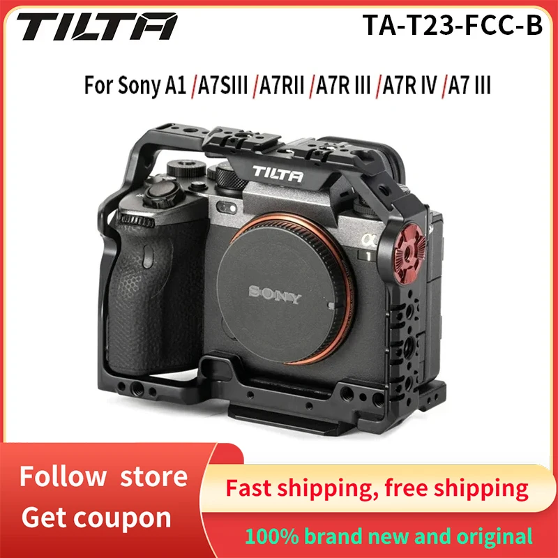 

TILTA TA-T23-FCC-B Full Camera Cage Kit for Sony a1 a7S III a7R III a7R IV a7 III Protective Armor / Quick Release Top Handle