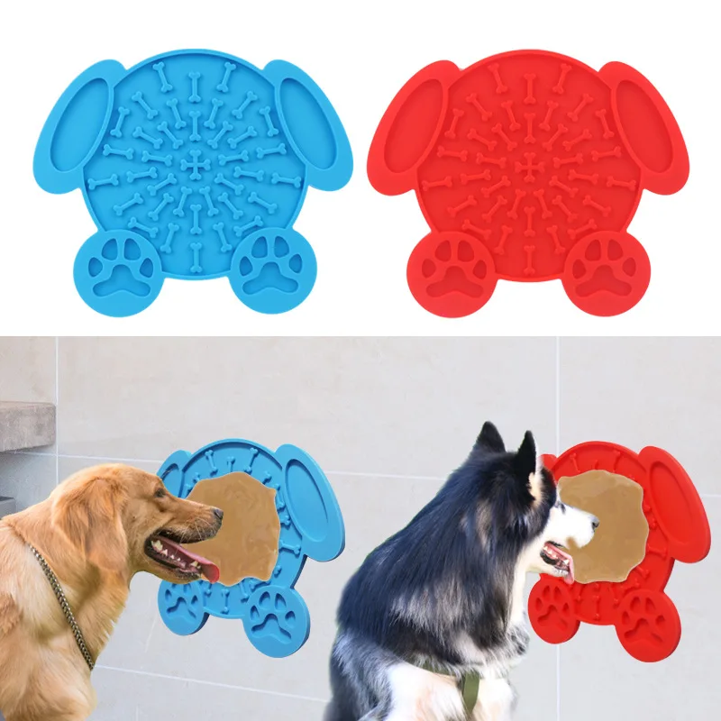 

Dog Lick Mat with Strong Suction Cups Pet Food Plate Food Care Mat Slow Feeder Mats for Training