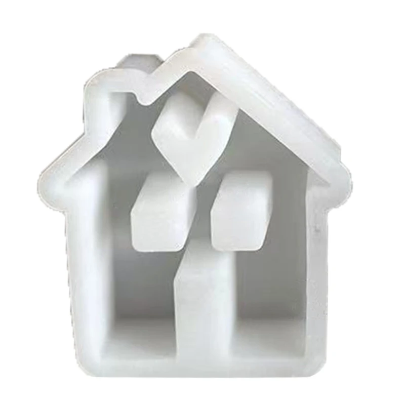 House Figurines Creating Mold Easy to Use Heart House Decoration Moulds