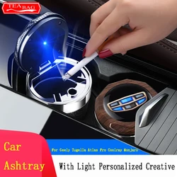 Car Ashtray For Geely Tugella Coolray Atlas Pro Azkarra Monjaro Portable Cars Cup Holder Auto Ashtray Cigarette Holder Box