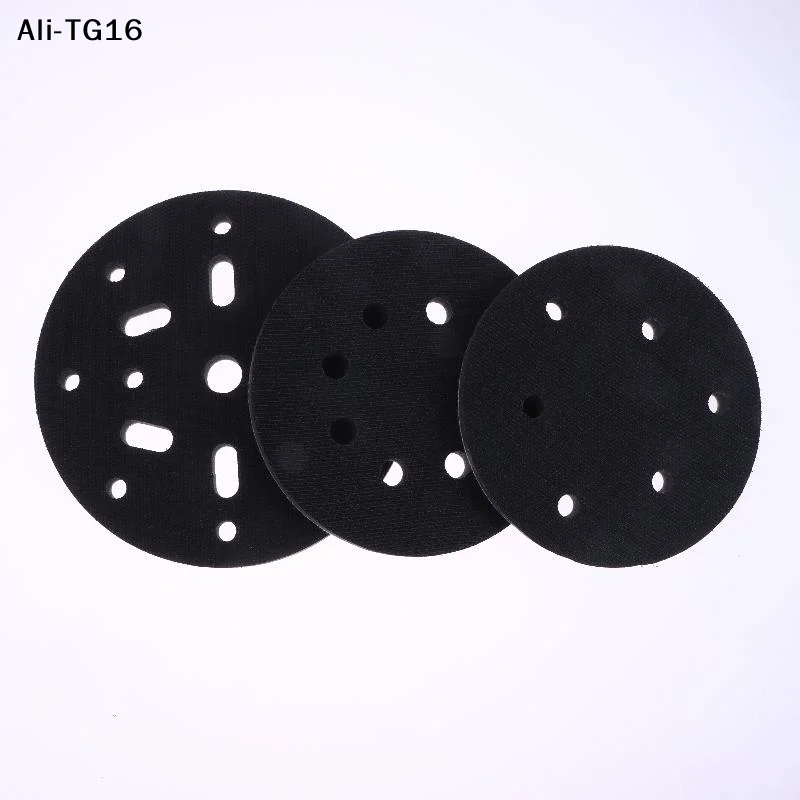 Picture 5: 【A6t】Interface Pad 5 Inch 6 Holes Hook And Loop Soft Sponge Cushion Buffer Pads For Sanding Disc Orbital Sander Pads