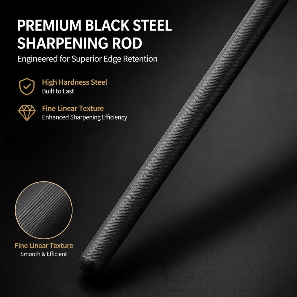 1/2pcs,Fast Professional Sharpening Stick For Chefs, Butcher Sharpener Tool, Fine Grain Portable Knife Sharpener