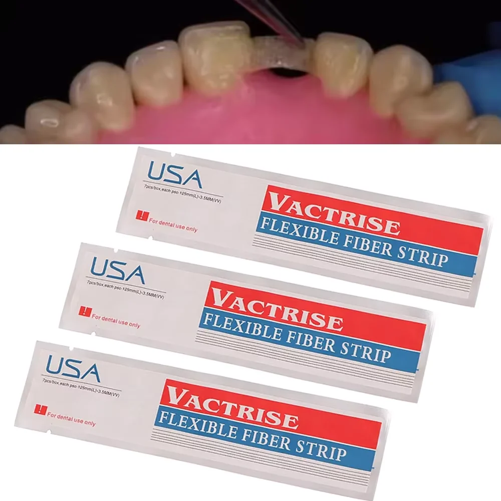 1/3PCS Dental Material Flexible Fiber Strip Glass Splint Loose Tooth Fixation Strips Light Cure Bonding Orthodontic Retainers