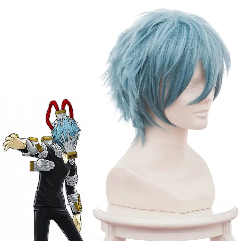 My Hero Gym Tomura Shigaraki Wig Short Cosplay Costume Boku No Hero Gym Heat Resistant Synthetic Hair Wigs