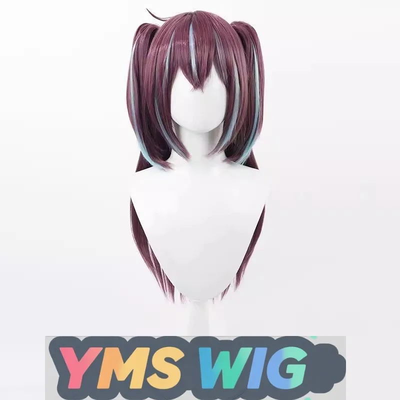 【PARRUCCA YMS】Parrucca cosplay con perle Akoya per diventare una ragazza magica con cuoio capelluto realistico e doppie code di cavallo