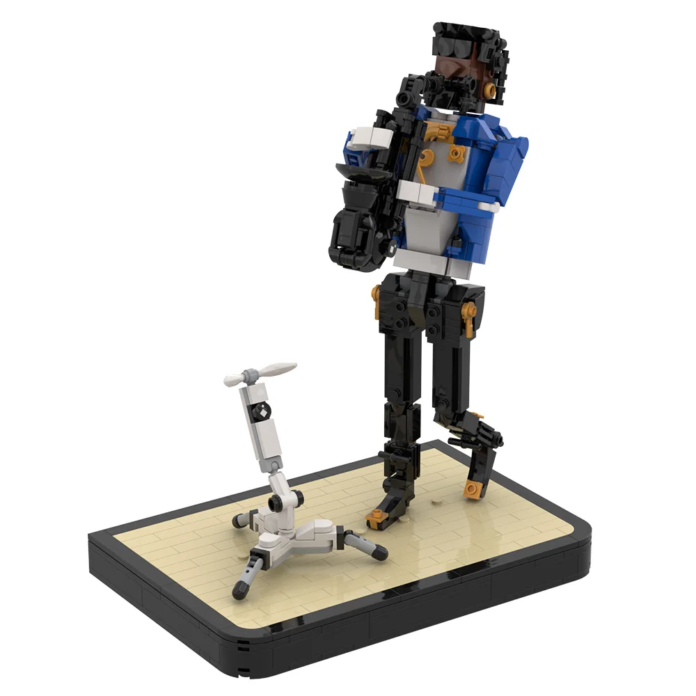 

Gobricks MOC Jazz Alto Saxophonist Building Blocks Model Jazz Alto Saxophonist Action Figures Bricks Assembly Toys Kids DIY Gift