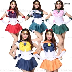 Anime Sailor Cosplay Costumes Anime Moon Figure Dress Vestido Halloween Costumes for Women Suit Wig Loli Clothing Party Uniform