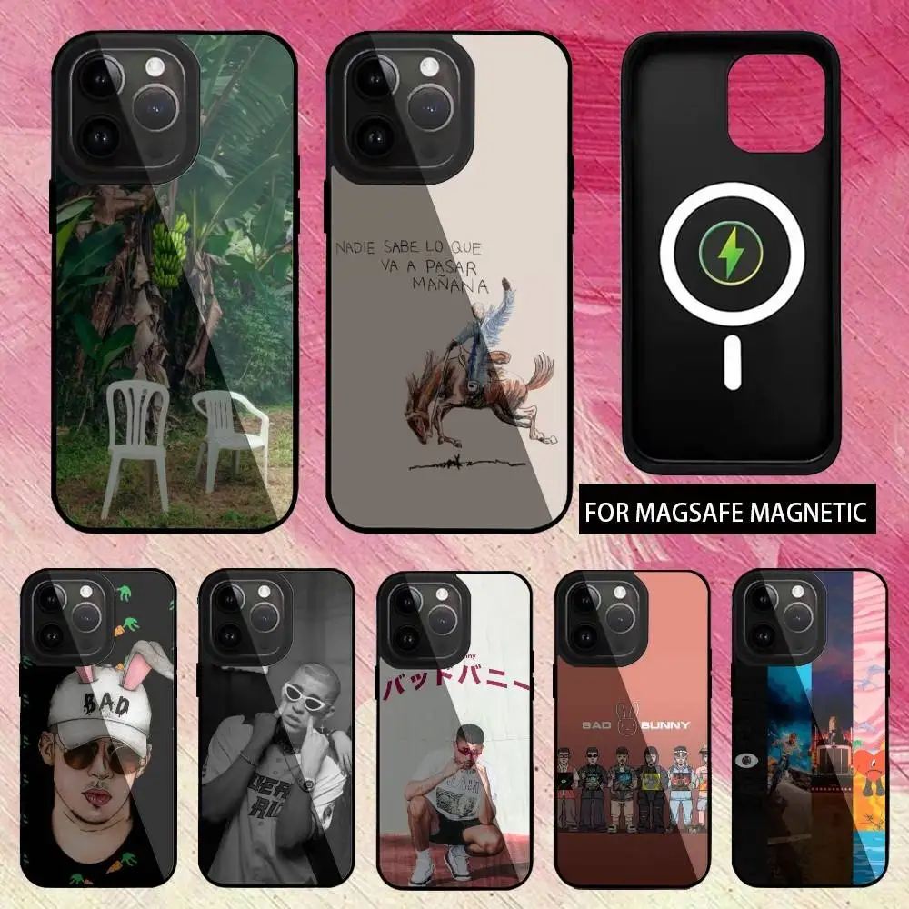 

Rapper B-Bad B-Bunny Albums Phone Case For iPhone17,16,15,14,13,12,11 Plus,Pro Max Magnetic Magsafe Wireless Charging