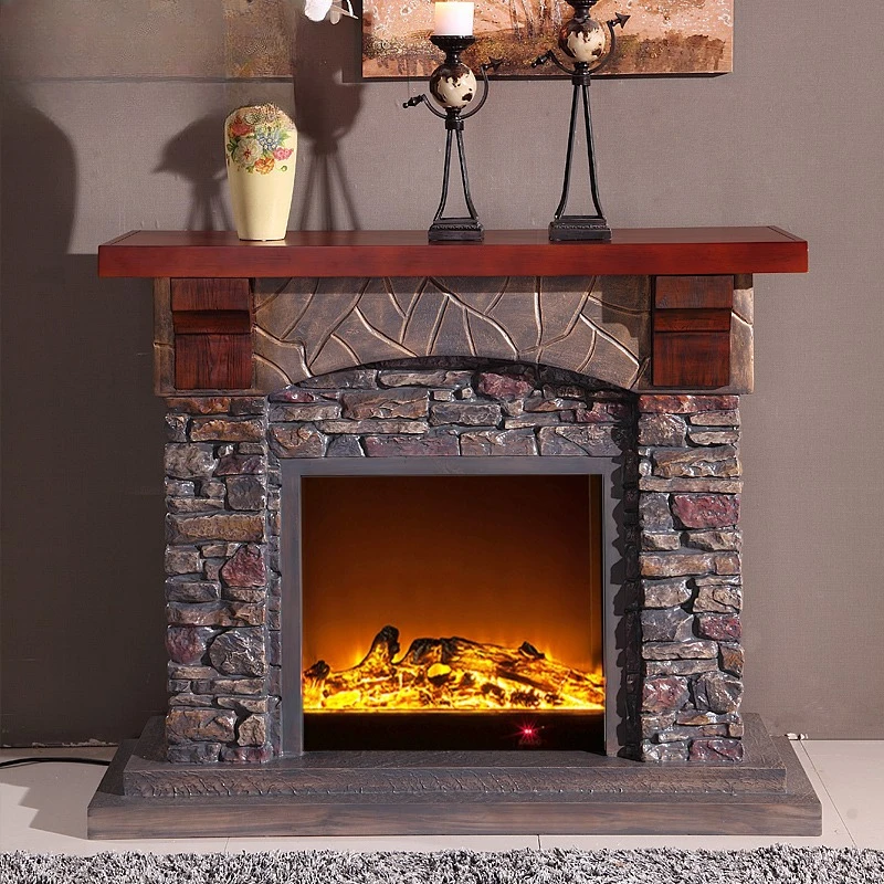 

JC 1.42/1 M Imitation Pierre cheminée européenne classique manteau naturel américain cheminée électrique armoire de cheminée déc