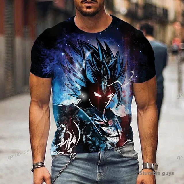 Sommer Herren Super Saiyan Dragon Ball T-Shirt Gym Goku T-Shirt Männer Tops Kakarot Vegeta Sportbekleidung