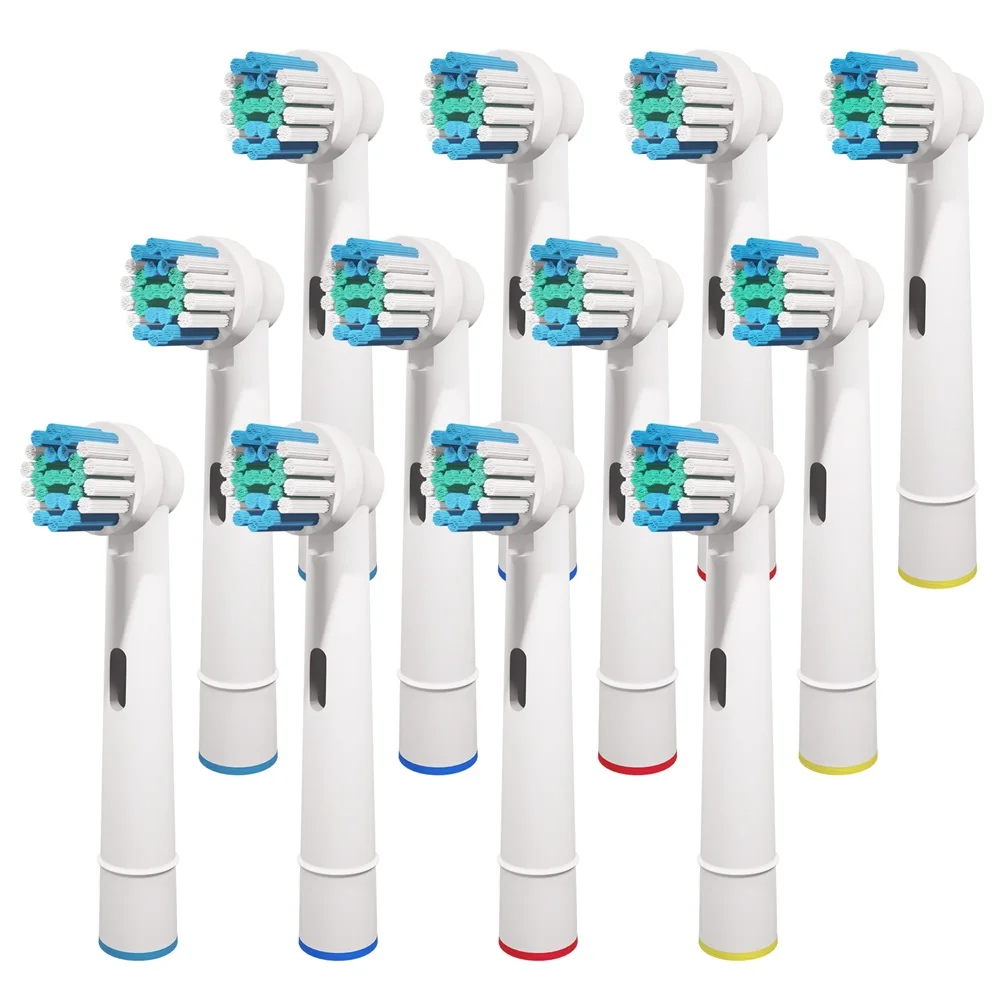 4 8 12 20-pack compatibel met Oral B elektrische tandenborstel vervangende opzetborstels, tandenborstelkop vullingen voor Pro 1000 7000