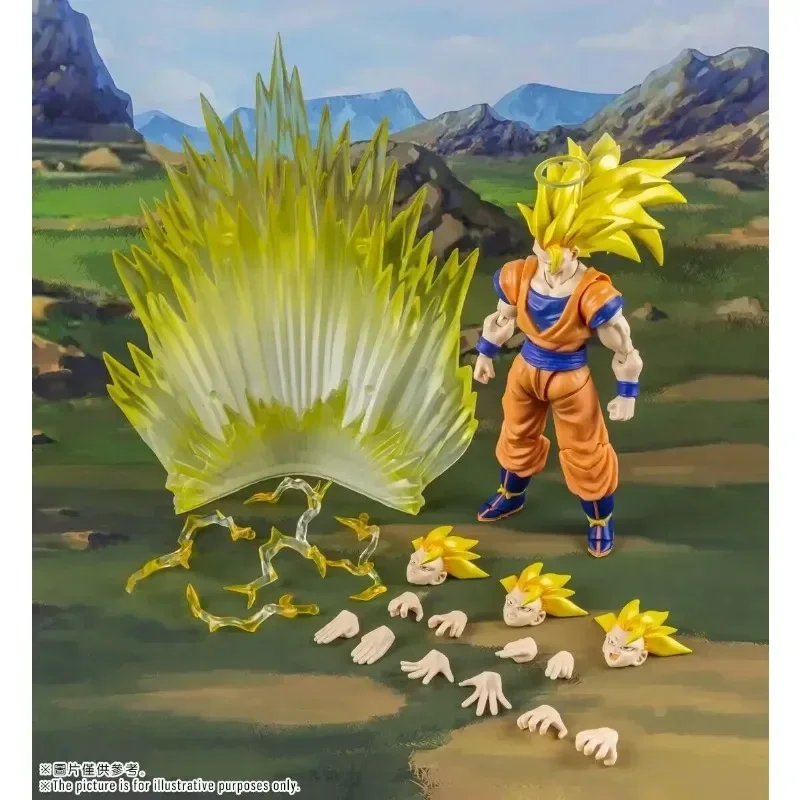 In Stock Demoniacal Fit Dragon Ball SHF Golden Storm Saiyan 3 Son Goku Super 3 Goku 6-inch Anime Action Figure Model Toys Gifts