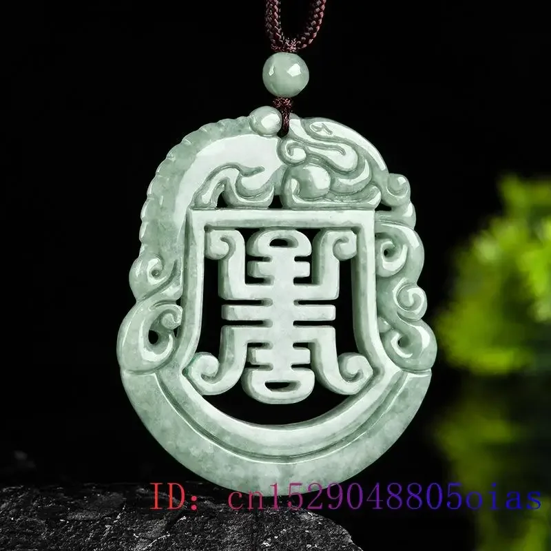 Burmesische Jadeit Drachen Anhänger natürlichen Charme Vintage Accessoires geschnitzt echte Geschenk Edelsteine grüne Jade Halskette Energie Schmuck