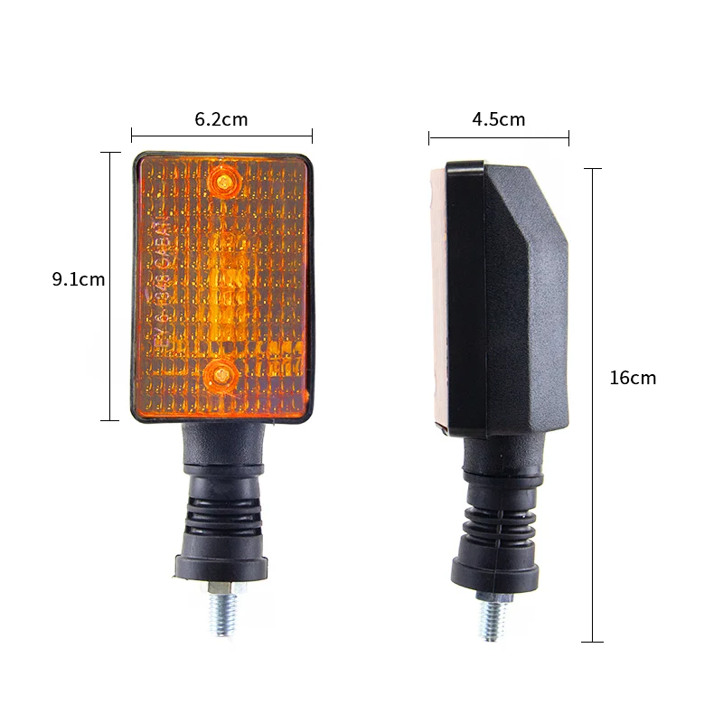 Motorcycle Rear Turn Signals Amber Lights Indicators For Yamaha XT350 XT600 XT550 XT250 FZ750 1985-2000 DT50 DT80 DT125 DT175