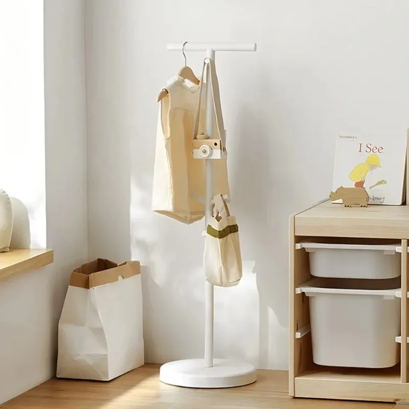 

BookBag Storage Rack Single Rod Desk Side Hanging Shelf Floor Standing Children's Clothing Rack Living Room Coat Rack Organizer