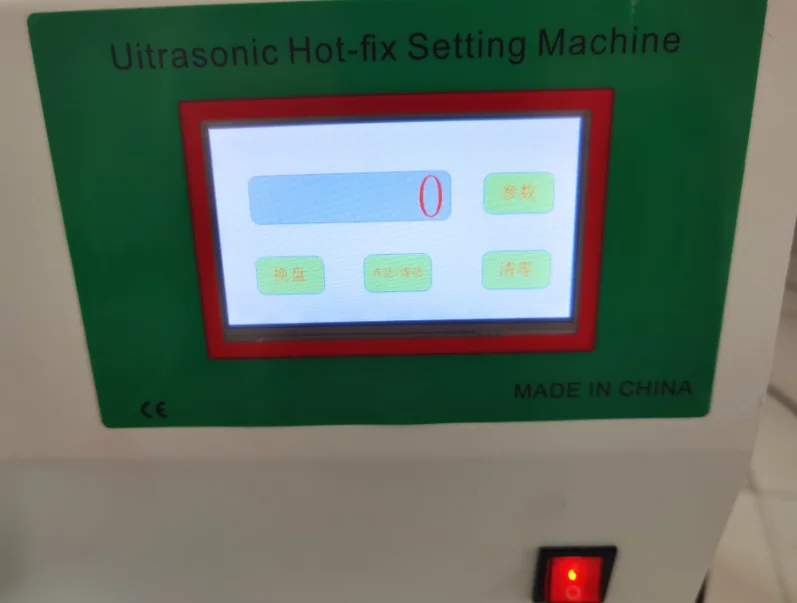 High Quality Automatic Ultrasonic Rhinestone Setting Machine with Hot Fix Template Fabric PLC Components for Rhinestone Features