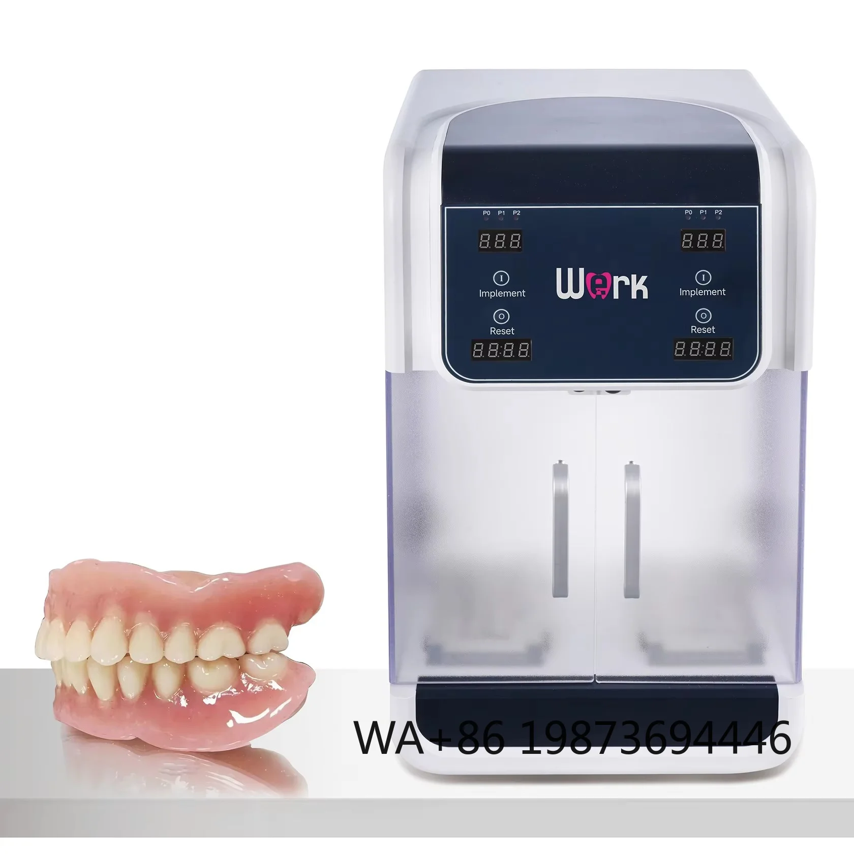 1100C dental resin injection machine, automatic flexible denture molding lab equipment