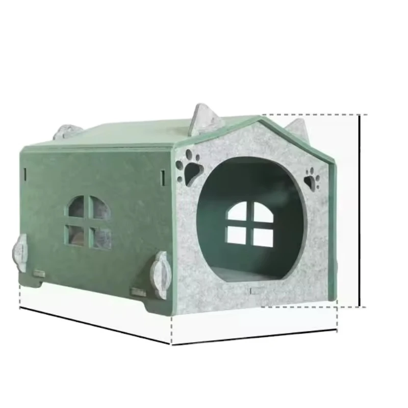 New Design Felt Pet House Luxury Washable Pet Dog Beds Durable Felt Puppy House With Customized Logo