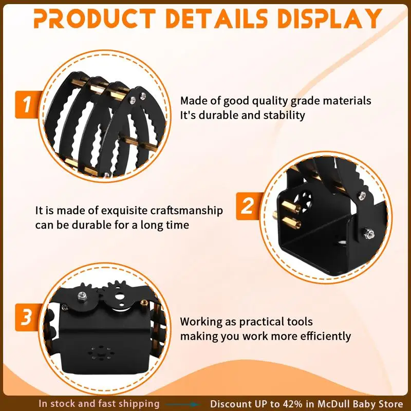 

Servo Bracket Mount Mechanical Claw Arm DIY Gripper All Kinds Robot Clamp Gripper For Arduino 51 STM32 Jetson Servo